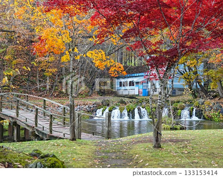 Superb view of Hokkaido Autumn Niseko Kyogoku Town Fukidashi Park 133153414