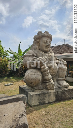 Dwarapala statues in Singosari, Malang which is a doorkeeper or guardian of the entrance gate to Singhasari temple 133153802
