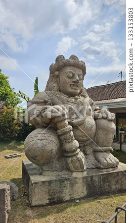 Dwarapala statues in Singosari, Malang which is a doorkeeper or guardian of the entrance gate to Singhasari temple 133153803