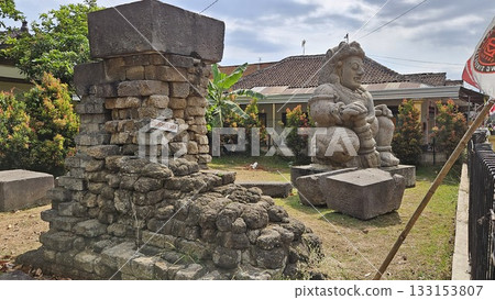 Dwarapala statues in Singosari, Malang which is a doorkeeper or guardian of the entrance gate to Singhasari temple Dwarapala statues in Singosari, Malang which is a doorkeeper or guardian of the entrance gate to Singhasari temple 133153807