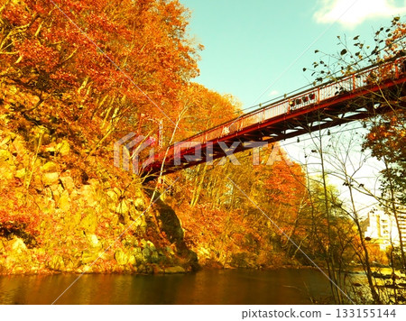 Land autumn hot spring Jozankei hot spring Land autumn hot spring Jozankei hot spring 133155144