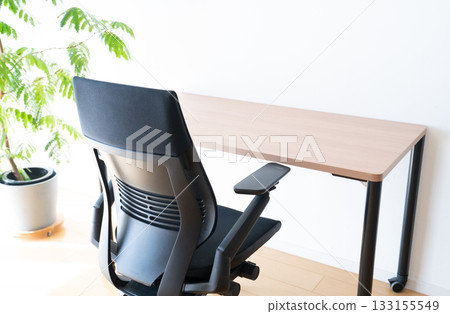 Desk and chair for working from home 133155549