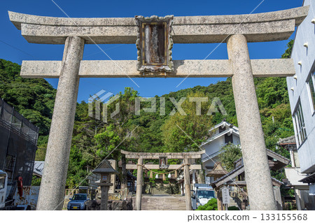 Torii gate on the approach to Miho Shrine, Shimane 133155568