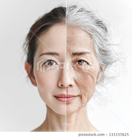 年輕女性與年長女性的前後對比照片 133155625