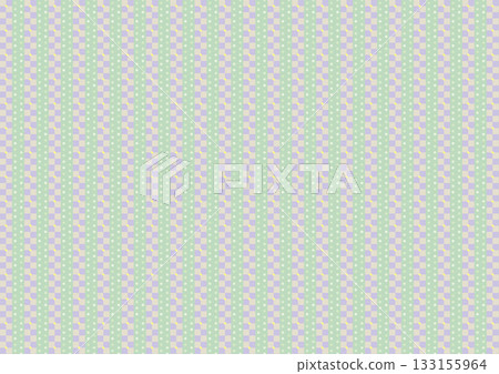 Dot and square stripes (green and purple) 133155964