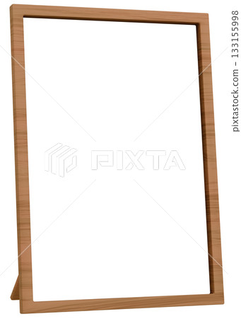 3D Material_Photo Frame_Wooden_Brown 133155998