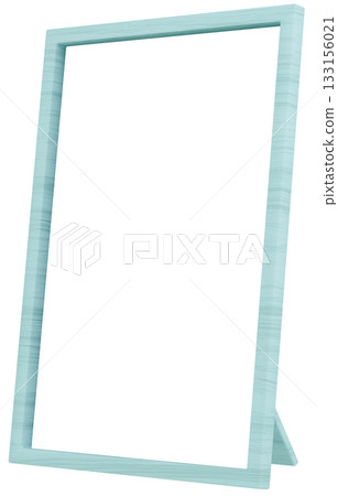 3D材質相框_木質_淺藍色 133156021