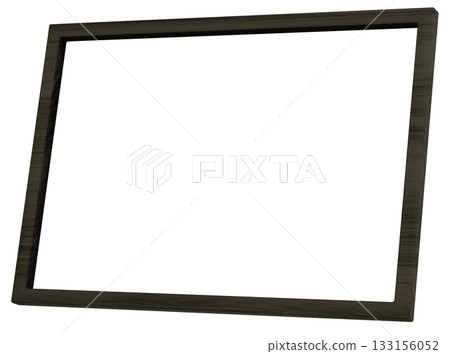 3D Material_Photo Frame_Wooden_Black 133156052
