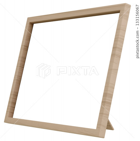 3D Material_Photo Frame_Wooden_Brown 133156067