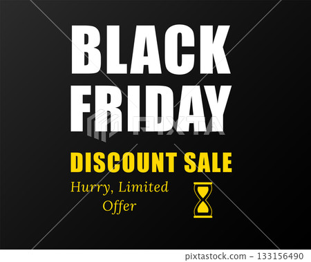 Black Friday Discount Sale Yellow Highlight Banner Black Friday Discount Sale Yellow Highlight Banner 133156490