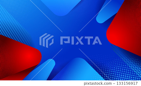Red Blue Modern Abstract Geometric Background Red Blue Modern Abstract Geometric Background 133156917