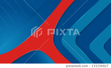 Red Blue Modern Abstract Geometric Background 133156927