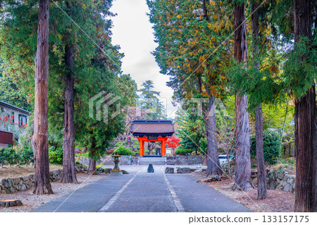 【山梨縣】惠林寺秋景:從正門通往四足門的路 【山梨縣】惠林寺秋景:從正門通往四足門的路 133157175