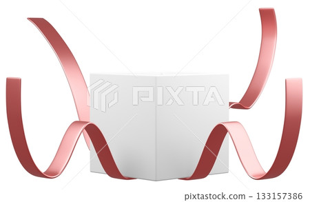 3D illustration_present_pink 3D illustration_present_pink 133157386