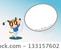 New Year's card material: Year of the Horse template 133157602