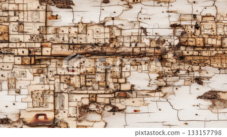 Topographic Landscape Carved in the Bark of a Tree Topographic Landscape Carved in the Bark of a Tree 133157798