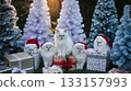 Christmas and kitten 133157993