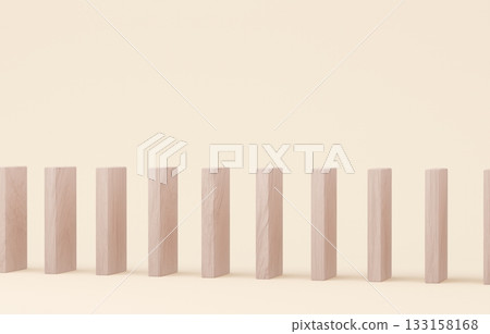 3D Material_Wooden Domino_Beige 133158168
