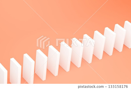 3D材質_多米諾骨牌_橘色 3D材質_多米諾骨牌_橘色 133158176