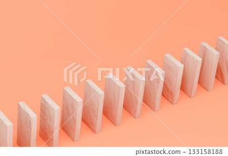 3D材質_木質骨牌_橘色 3D材質_木質骨牌_橘色 133158188