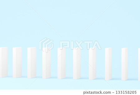 3D material _ domino _ light blue 133158205