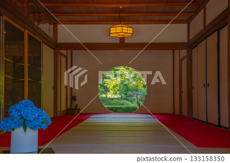 "Window of Enlightenment" inside the Hojo of Meigetsuin Temple "Window of Enlightenment" inside the Hojo of Meigetsuin Temple 133158350