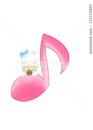 一個可愛的房子和一個音符 一個可愛的房子和一個音符 133158985