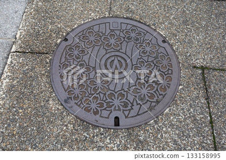 兵庫縣朝來市和田山町的窨井蓋 兵庫縣朝來市和田山町的窨井蓋 133158995