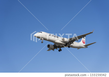 秋日仙台機場，飛機降落，宮城縣名取市 133159342