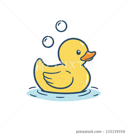 橡皮鴨圖示插圖 橡皮鴨圖示插圖 133159359