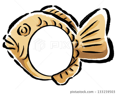 Taiyaki face insert material (photo frame) Taiyaki face insert material (photo frame) 133159503