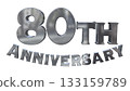 3DCG text "80th Anniversary/80th Anniversary Mark Sparkle" 133159789