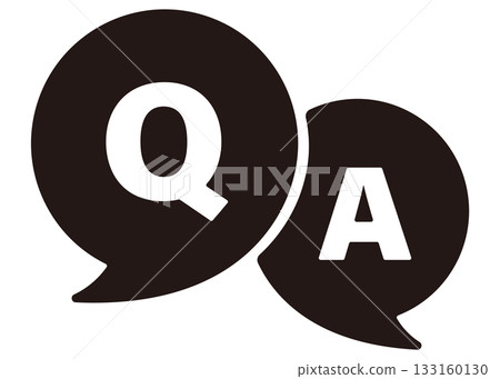 Simple Q&A icon illustration 133160130