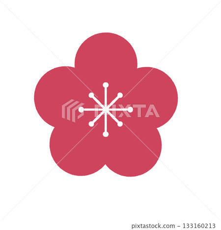 Red plum pattern Red plum pattern 133160213