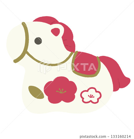 White horse figurine 133160214