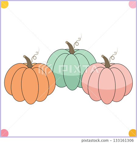 Hand drawn Pumpkin Set Vector Design Clipart Hand drawn Pumpkin Set Vector Design Clipart 133161306