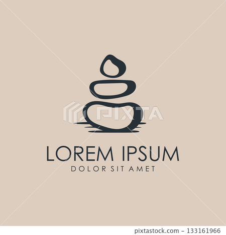 Balance Stone Logo Design Inspiration 133161966
