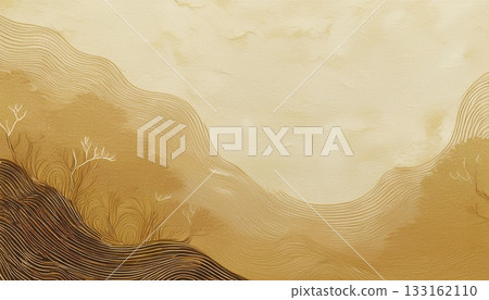 Washi paper (brown, beige) 133162110