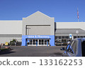 Walmart Store front with blue sky outdoor Walmart Store front with blue sky outdoor 133162253