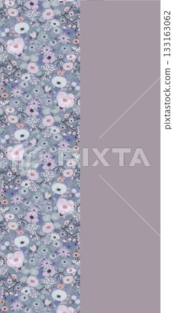 Soft Pastel Patterns with Florals, Fruits, and Cute Motifs for Notebook Designs 133163062
