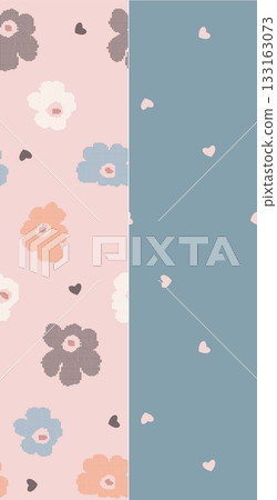 Soft Pastel Patterns with Florals, Fruits, and Cute Motifs for Notebook Designs Soft Pastel Patterns with Florals, Fruits, and Cute Motifs for Notebook Designs 133163073
