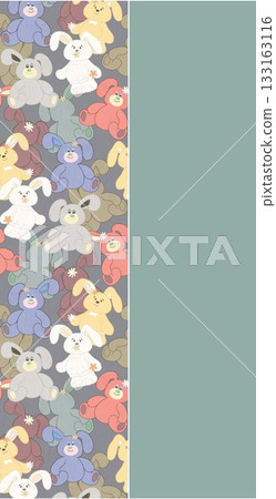Soft Pastel Patterns with Florals, Fruits, and Cute Motifs for Notebook Designs 133163116