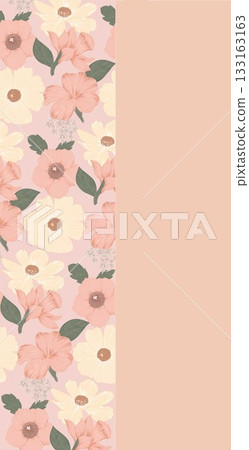 Soft Pastel Patterns with Florals, Fruits, and Cute Motifs for Notebook Designs 133163163