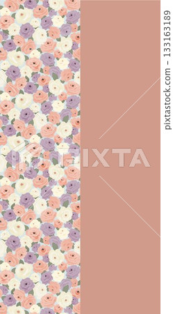 Soft Pastel Patterns with Florals, Fruits, and Cute Motifs for Notebook Designs 133163189