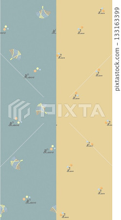 Soft Pastel Patterns with Florals Fruits and Cute Motifs for Notebook Designs 133163399