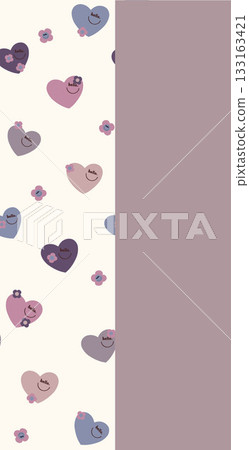 Soft Pastel Patterns with Florals Fruits and Cute Motifs for Notebook Designs 133163421