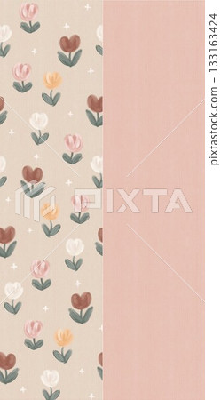 Soft Pastel Patterns with Florals Fruits and Cute Motifs for Notebook Designs Soft Pastel Patterns with Florals Fruits and Cute Motifs for Notebook Designs 133163424