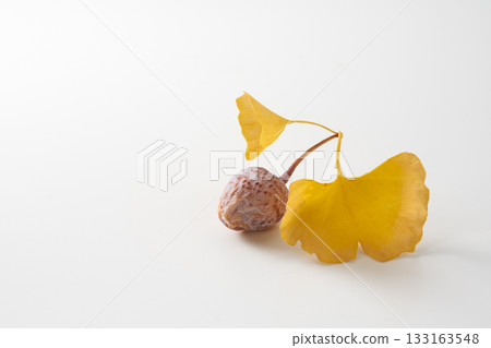 Yellow ginkgo biloba leaves Yellow ginkgo biloba leaves 133163548