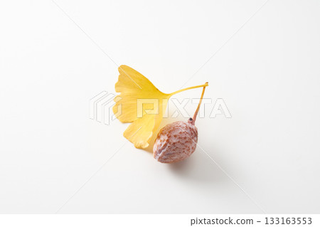 Yellow ginkgo biloba leaves Yellow ginkgo biloba leaves 133163553