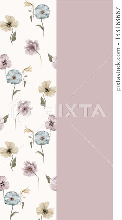 Soft Pastel Notebook Cover Designs with Delicate Patterns and Florals 133163667